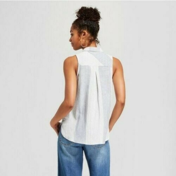 Universal Thread Sleeveless Linen Blend Top-Size L - Picture 4 of 10